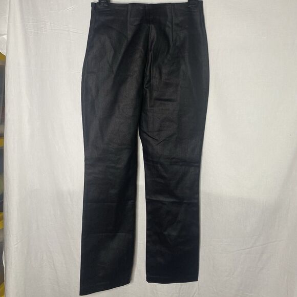NWOT TUCKERNUCK Ashford Pants Wax Shimmer Kick Ankle Stretch Womens S Black - Picture 3 of 10